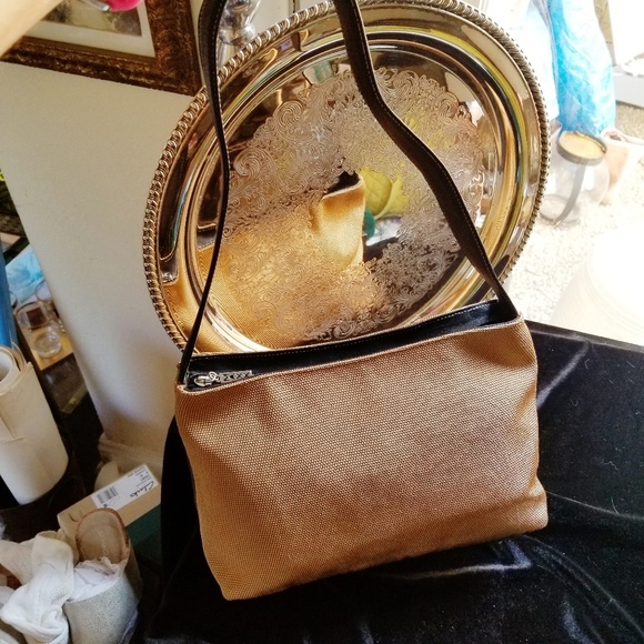 MAXX NY Fabric & Leather Shoulder Bag NWOT - Picture 4 of 8